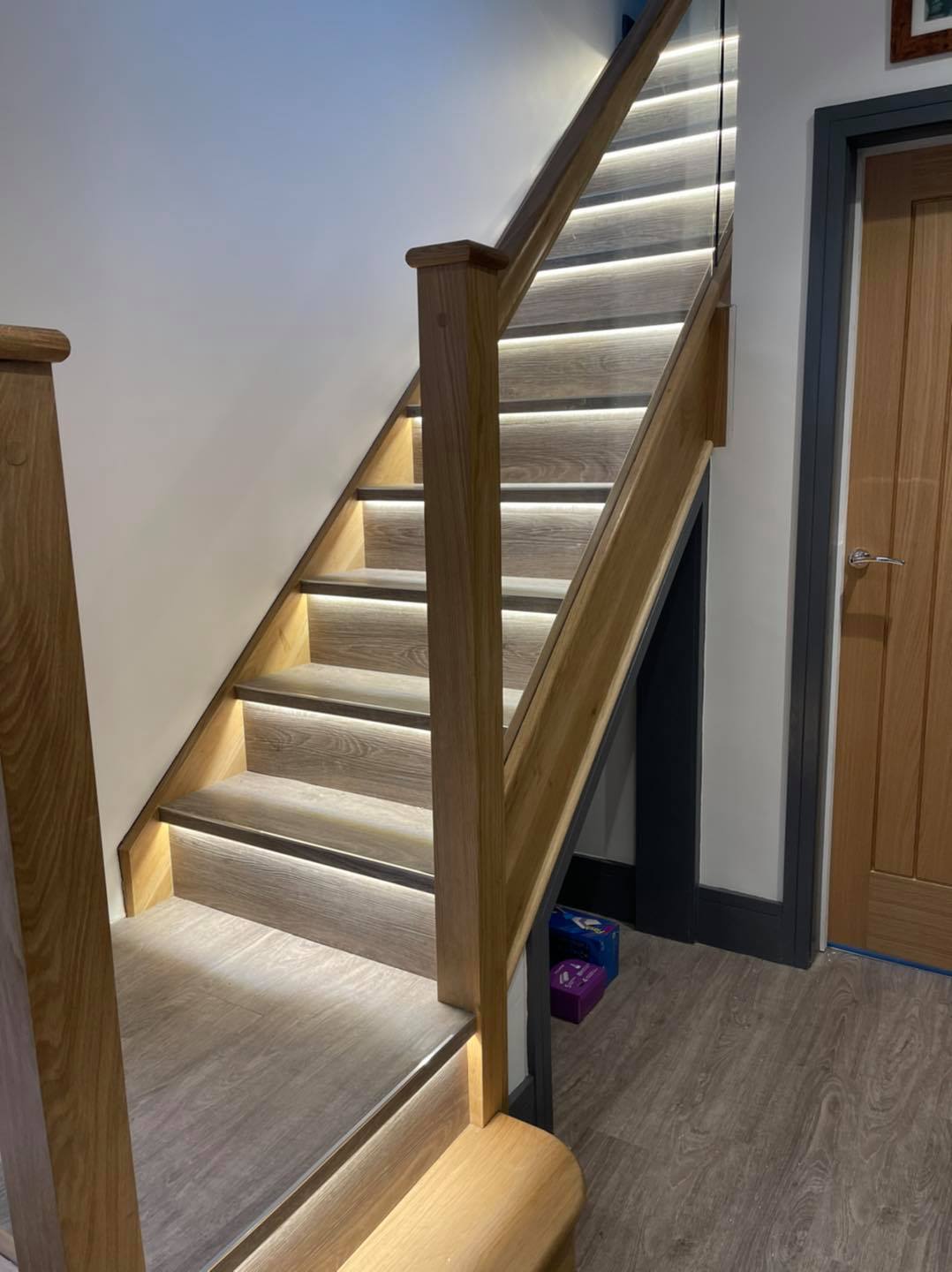 LVT flooring Staircase fitting